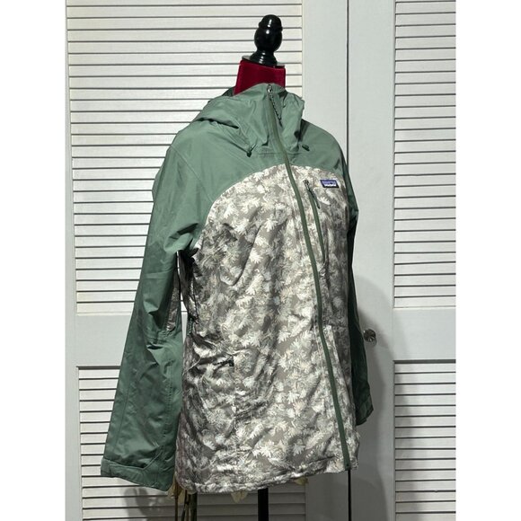 Patagonia Womens Hemlock Green Insulated Powder Town Jacket  Snowboard Sz M 3049 - Picture 3 of 14